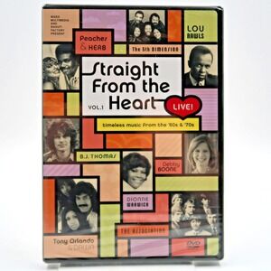 Straight From The Heart Live Vol 1 DVD 2004 Dionne Warwick Tony Orlando Sealed